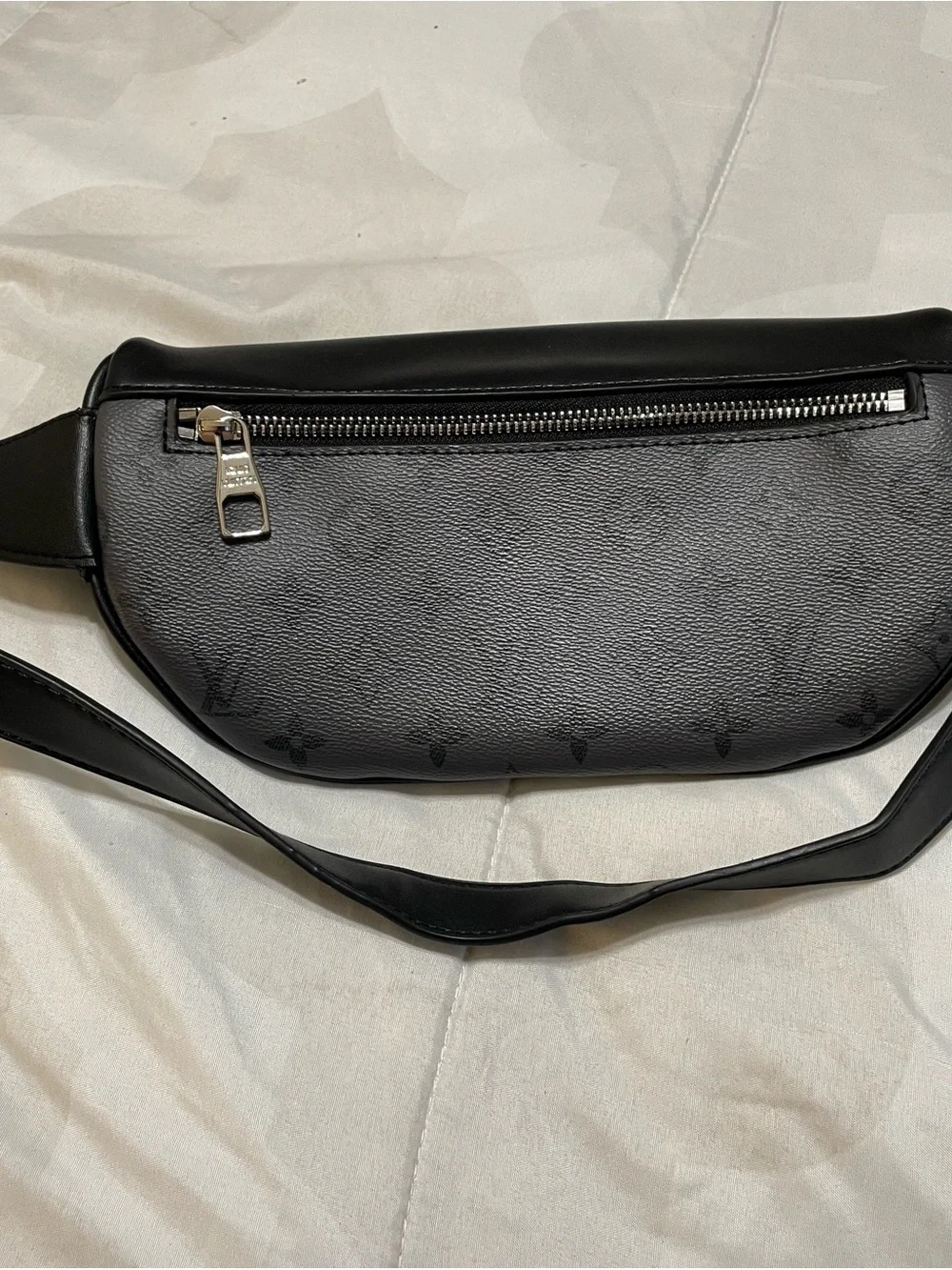 Louis Vuitton Monogram Eclipse Belt Bag in Dark Gray and Black